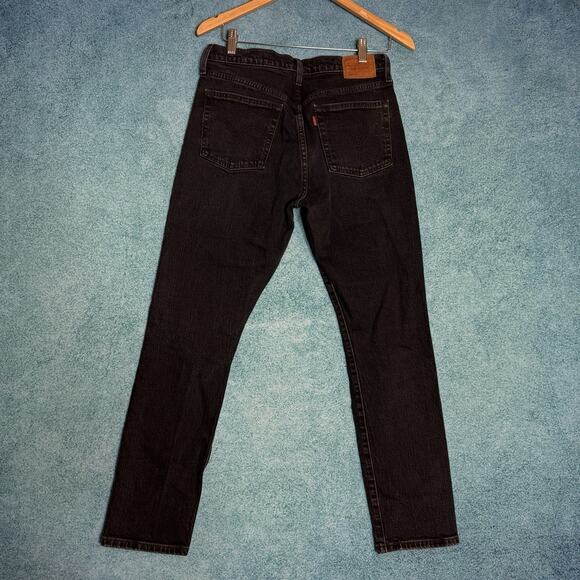 Levi’s 501 Women’s BlackJeans Sz 28x28 Button Fly Skinny Fits 28x27.5 Distressed - Picture 9 of 16